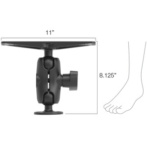 Кріплення RAM Mounts Large Marine Electronics Mount - D Size Short RAM-D-111U-C