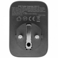 Сетевой зарядный устройство с розеткой Ugreen CD314 GaN 30W 2USB-A+1USB-C+1AC Gray